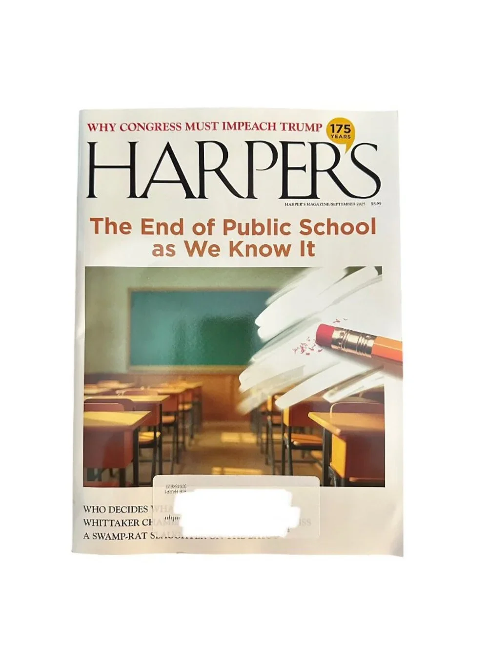 Harpers Magazine September 2025 The End of Public School As We Know It